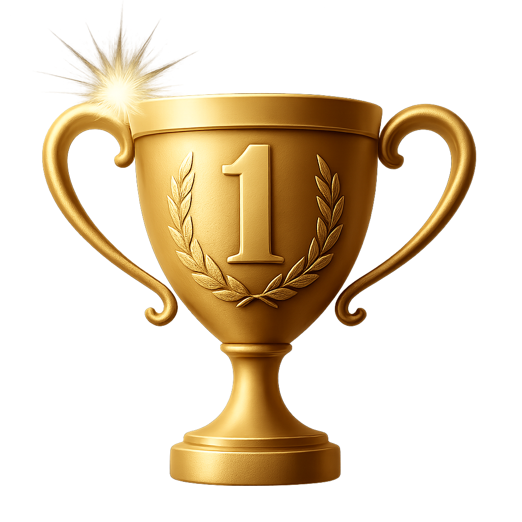 먹튀신고 보증업체 신뢰도 1위 트로피 아이콘