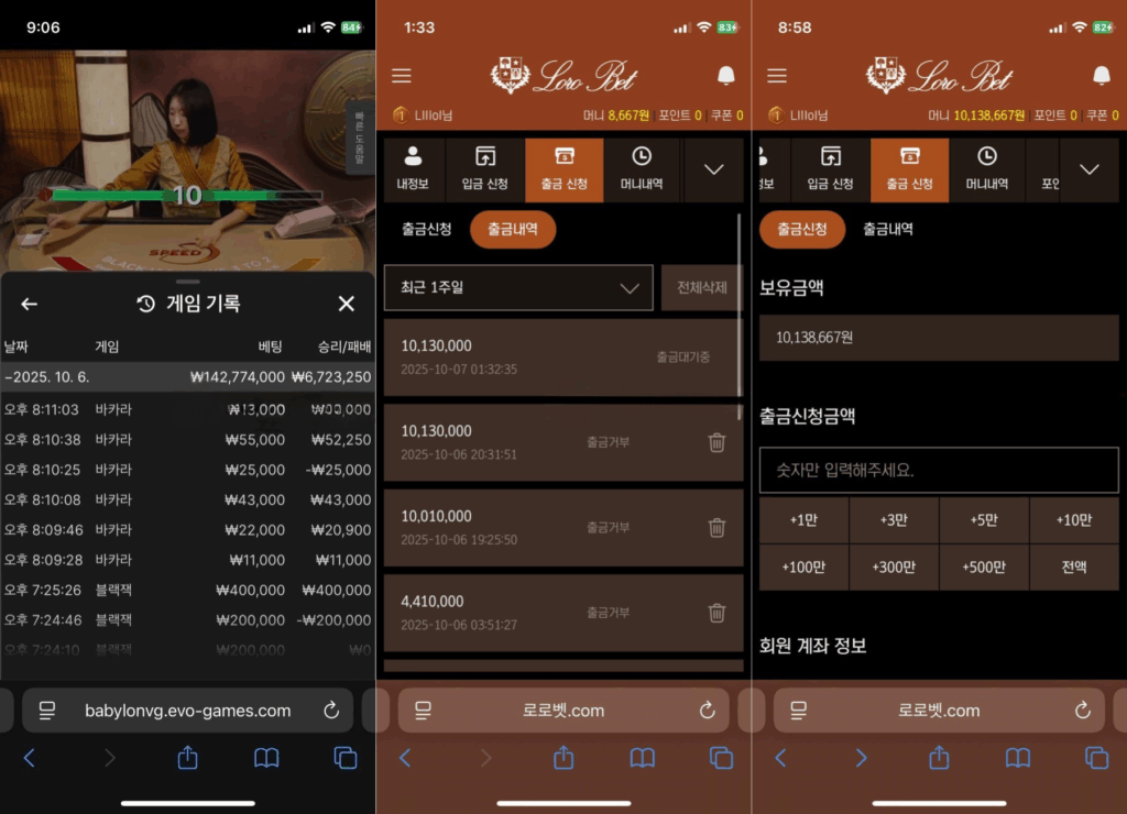로로벳 먹튀 증거자료