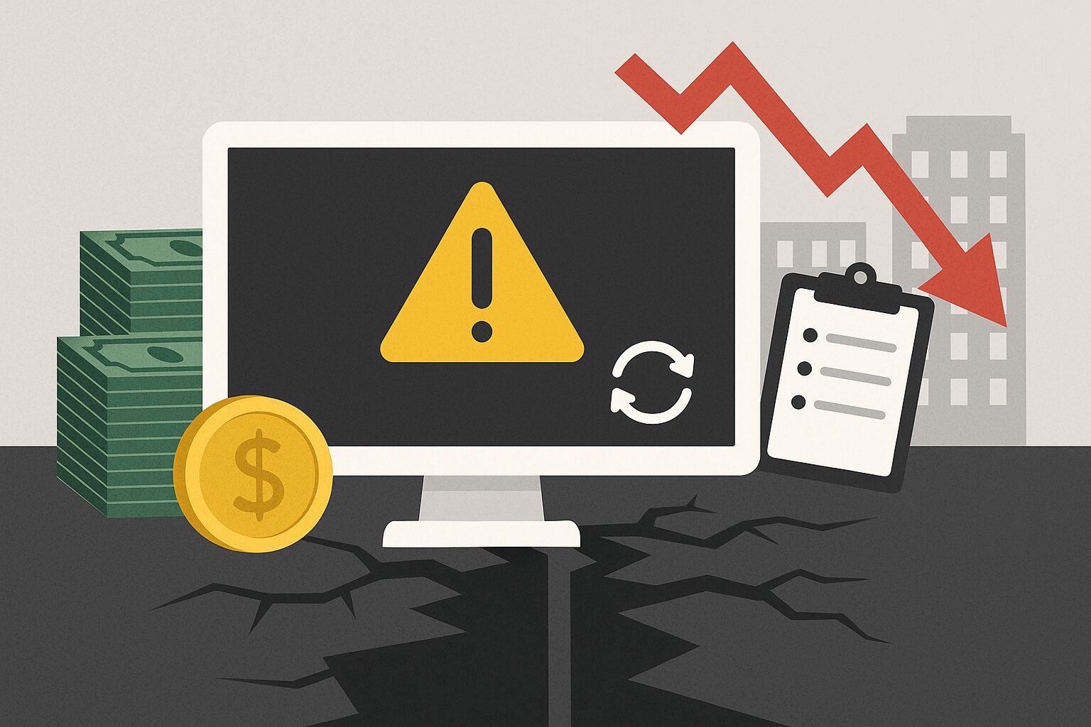 도메인 변경 패턴을 통해 자금 상태와 운영 리스크가 드러나는 구조를 시각화한 이미지